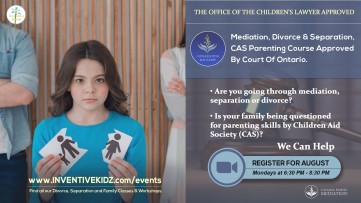 The Office Children's Lawyer Approved - Divorce and Separation Parenting Course (Mondays in August)